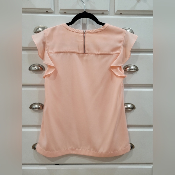 J.crew Blush Pink Ruffle Blouse - Picture 4 of 8